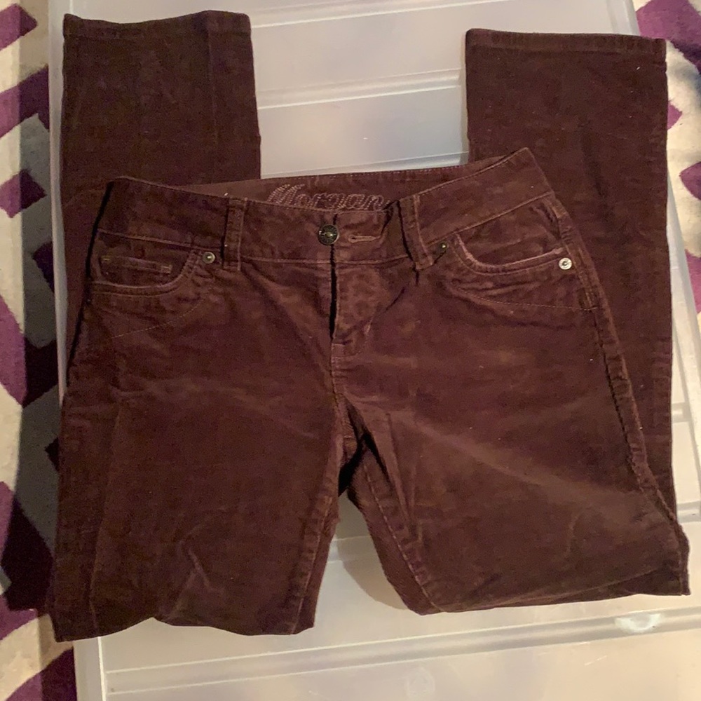 Delia*s Brown Cordory Morgan Skinny Jeans.